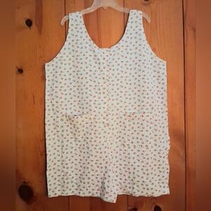 Mister Noah Plus Knit Floral Sleeveless Romper